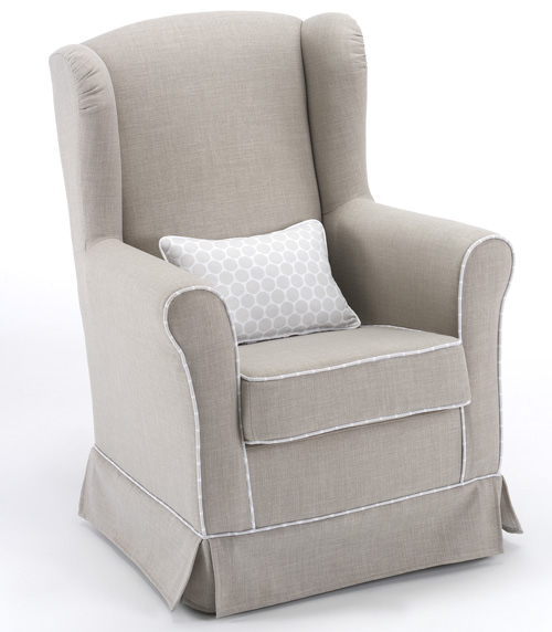 Sillón con cojín riñonera
